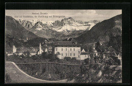 Cartolina Bozen, Blick Auf Deutschhaus Und Rosengarten  - Bolzano (Bozen)