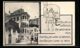 Cartolina Bozen, Gasthof Weinhaus Batzenhäusl  - Bolzano (Bozen)