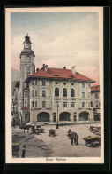 Cartolina Bozen, Rathaus Aus Der Vogelschau  - Bolzano (Bozen)