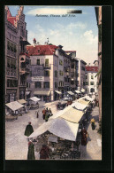 Cartolina Bozen, Piazza Dell` Erbe Aus Der Vogelschau  - Bolzano (Bozen)