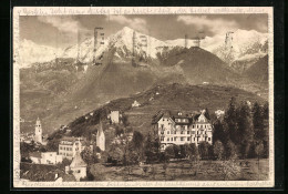 Cartolina Merano, Teilansicht Mit Hotel Minerva  - Autres & Non Classés