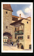 Artista-Cartolina Merano, Caffe E Ristorante Sigmund, Piazza Della Rena  - Autres & Non Classés