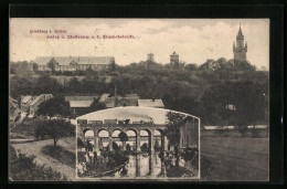 AK Friedberg I. Hessen, Schloss Und Wolfsturm V. D. Eisenbahnbrücke  - Friedberg