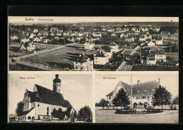 AK München-Solln, Villenkolonie, Schulhaus, Neue Kirche  - Muenchen