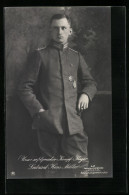 Foto-AK Sanke Nr. 447: Kampffliegerleutnant Hans Müller In Uniform  - 1914-1918: 1ra Guerra