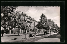 AK Senftenberg / Niederlausitz, Blick In Die Bahnhofstrasse  - Senftenberg