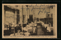 AK Düsseldorf, Restaurant-Café Cornelius, Innenansicht  - Duesseldorf