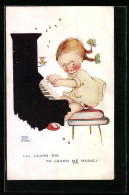 Künstler-AK Mabel Lucie Attwell: I`ll Learn `em To Learn Me Music!  - Attwell, M. L.