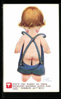 Künstler-AK Mabel Lucie Attwell: That`s The Worst Of Them Backless Bathing Suits - You Can`t Borrow Auntie`s!  - Attwell, M. L.
