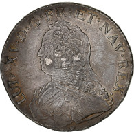 France, Louis XV, Ecu Aux Branches D'olivier, 1737, Aix, Argent, TTB+ - 1715-1774 Louis  XV The Well-Beloved