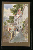 Künstler-AK Edward Theodore Compton: Salzburg, Stieglkeller  - Compton, E.T.