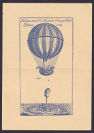 Bund Flugpost Ballonpost Bujendorf Tolle Klappkarte Freiballon D-ERGEE II - Covers & Documents