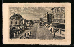 Künstler-AK Wangeroog / Nordseebad, Zedelinsstrasse Mit Monopol-Hotel  - Andere & Zonder Classificatie