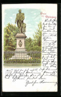 Lithographie Wilhelmshaven, Prinz Adalbert-Denkmal  - Wilhelmshaven