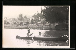 AK Paar Beim Rudern Auf Einem Fluss  - Canottaggio