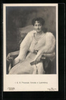 AK I. K. H. Prinzessin Antonia V. Luxemburg Elegant Im Portrait  - Familles Royales