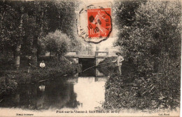 CPA 95 Val D'Oise - SANTEUIL - Pont Sur La Viosne - Santeuil