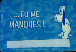 CARTE...TU ME MANQUES...DROOPY - Comics