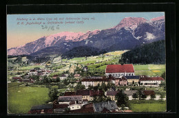 AK Neuberg /Mürz, Ortsansicht Mit Schneealpe, Jagdschloss Und Stiftskirche  - Autres & Non Classés