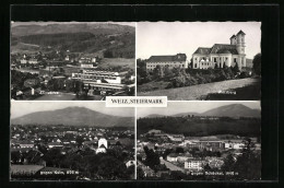 AK Weiz, Ortsansicht Gegen Kulm, Elinwerke, Weizberg  - Autres & Non Classés