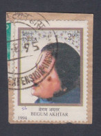 Inde India 1994 Used Begum Akhtar, Singer, Music, Artist, Art, Actress, Indian Cinema, Bollywood - Used Stamps