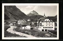 AK Galtür, Ortsansicht Gegen Ballunspitze  - Sonstige & Ohne Zuordnung