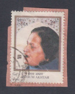 Inde India 1994 Used Begum Akhtar, Singer, Music, Artist, Art, Actress, Indian Cinema, Bollywood - Oblitérés