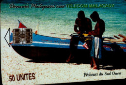 TELECARTE  50 Unites ...MALAGASY...pecheurs Du Sud Ouest. - Madagascar