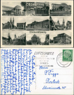 Ansichtskarte Braunschweig Bahnhof Westseite, Schloß Uvm 1955 - Braunschweig