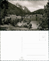 Mittenwald Lautersee Berg Panorama Mit Personen Im Ruderboot 1965/1964 - Mittenwald