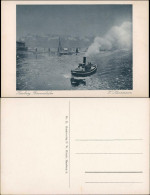 Ansichtskarte Hamburg Hafen - Dampfer Stimmungsbild Winter 1928 - Other & Unclassified