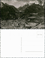 Mittenwald Panorama-Ansicht Blick Ins Leutaschtal Alpen Berge 1960 - Mittenwald
