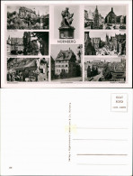 Nürnberg Mehrbildkarte Mit 8 Echtfoto-Ansichten, Nuremberg Bavaria 1960 - Nürnberg