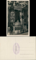 Chiemsee Herrenchiemsee Echtfoto-AK Schloss Schlafzimmer Bett Einrichtung 1930 - Chiemgauer Alpen
