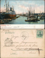 Ansichtskarte Hamburg Hafen IV Dampfer 1904 - Autres & Non Classés