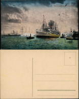 Ansichtskarte Hamburg Stimmungsbild Dampfer Hafen 1909 - Other & Unclassified