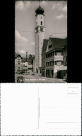 Ansichtskarte Isny Marktplatz, Geschäfte - Autos 1961 - Other & Unclassified