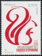 France N° 5207 ** Bicentenaire Des Caisses D'Épargnes - Ongebruikt