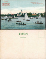 Ansichtskarte Uhlenhorst-Hamburg Uhlenhorster Fährhaus, Ruderer Heraldik 1913 - Autres & Non Classés