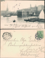 Ansichtskarte Hamburg Alsterpavillon Vom Jungfernstieg 1903 - Autres & Non Classés