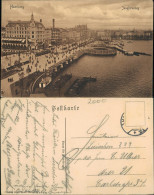 Ansichtskarte Hamburg Jungfernstieg 1917 - Autres & Non Classés