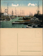 Ansichtskarte Hamburg Hafen, Dampfer Segelboote 1914 - Autres & Non Classés