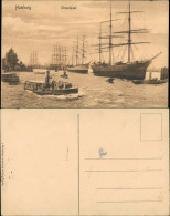 Ansichtskarte Hamburg Strandquai - Segelboote - Kehrwiederspitze 1914 - Sonstige & Ohne Zuordnung