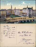 Ansichtskarte Hamburg Alsterarkaden, Reesendammbrücke 1914 - Autres & Non Classés