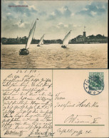 Ansichtskarte Uhlenhorst-Hamburg Fährhaus, Segelboote Stimmungsbild 1910 - Altri & Non Classificati