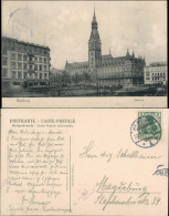Ansichtskarte Hamburg Partie Am Neuen Rathaus 1909 - Autres & Non Classés