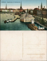 Ansichtskarte Hamburg Jungfernstieg Und Alsterpavillon 1914 - Altri & Non Classificati