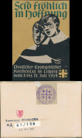 Ansichtskarte Leipzig Künstlerkarte Deutscher Evangelischer Kirchentag 1954 - Leipzig