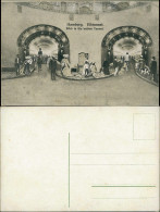Ansichtskarte St. Pauli-Hamburg Elbtunnel: Belebt - Künstlerkarte 1911 - Altri & Non Classificati