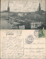 Ansichtskarte Hamburg Jungfernstieg, Stadtblick 1906 - Altri & Non Classificati